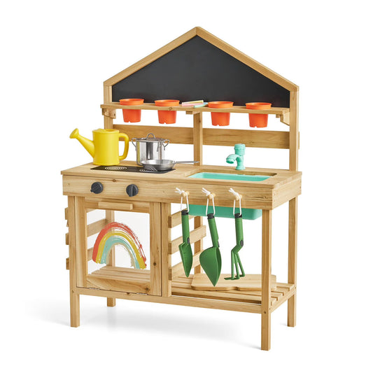 Outdoor Wooden Mud Kitchen