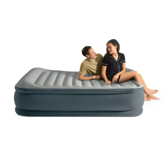 Queen Dura-Beam Comfort Pillow Airbed w/ Internal Pump