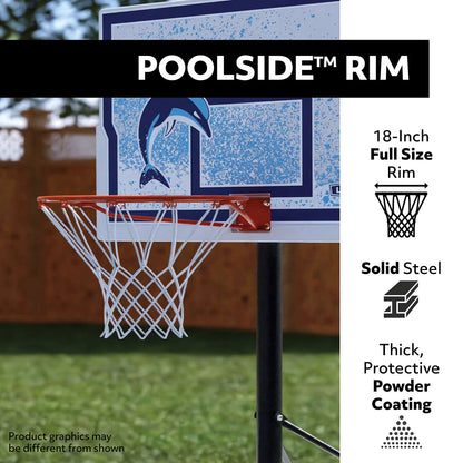 Poolside Impact Portable Basketball System, 44"