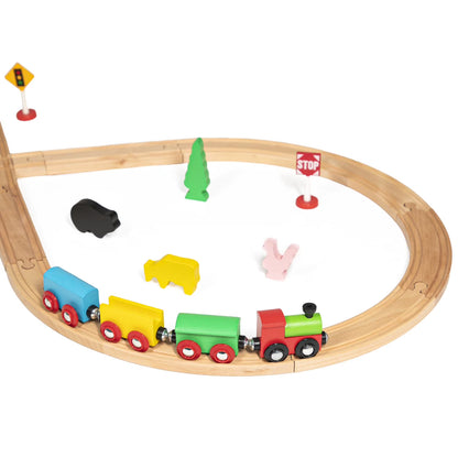 Wooden Figure 8 Train Track Set, 32 pc.