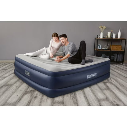 22" King Air Mattress w/ Pump and Antimicrobial Coat