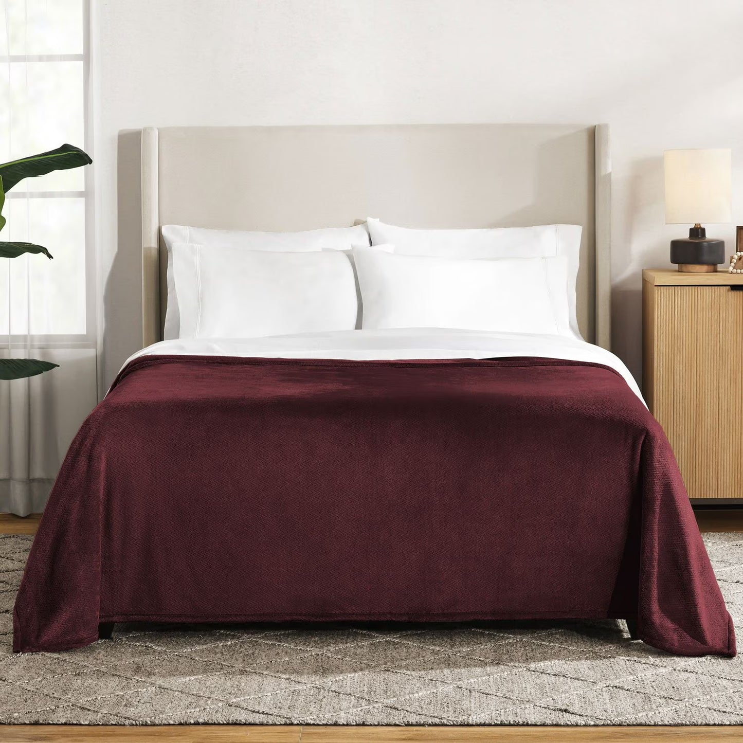 Herringbone Velvet Plush Blanket