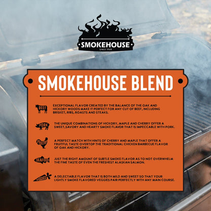 Premium Hardwood BBQ Pellets, Smokehouse Blend - 40 lbs.