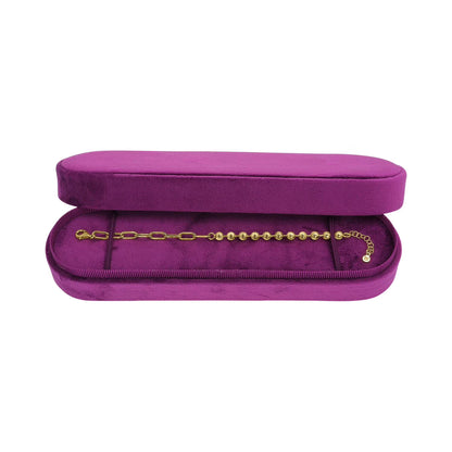 Ball & Paperclip Chain Bracelet in 18K Gold Vermeil