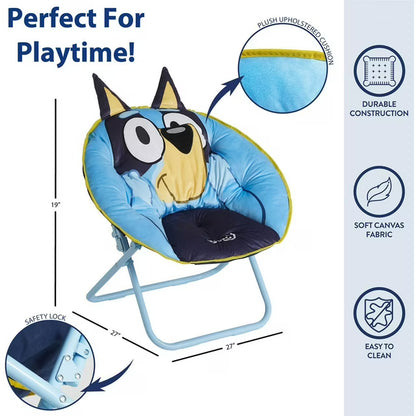 27" Kids Saucer Chair with Durable Steel Frame