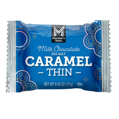 Milk Chocolate Sea Salt Caramel Thins, 50 ct.