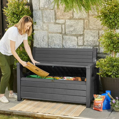 Keter Hudson Plastic Storage Bench