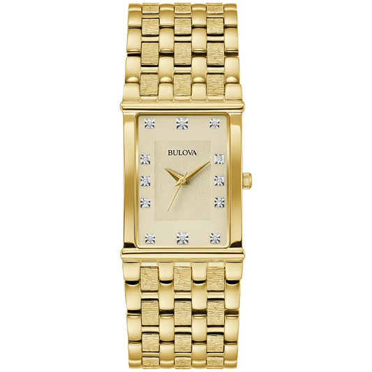 Modern Diamond Markers Bracelet Watch, 26mm