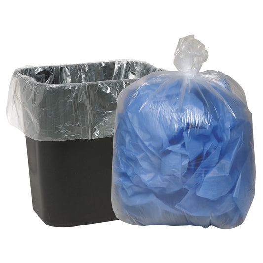 Classic Clear Low-Density Trash Bags,Clear, 500-count 7-10 gal