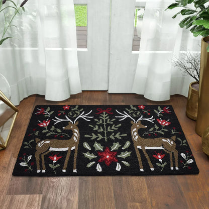 Hooked Accent Rug, 22” x 38”