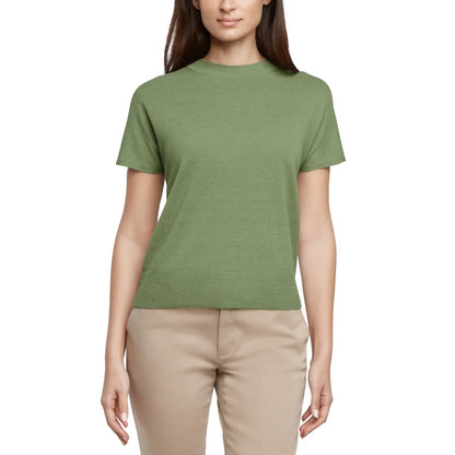 Banana Republic Women's Linen Blend Short Sleeve Top