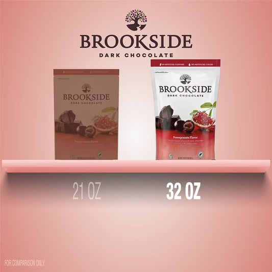 Dark Chocolate and Pomegranate Flavored Snacking Chocolate, 32 oz