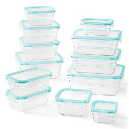 24-Piece Glass Food Storage Set By Glasslock