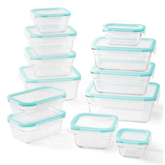24-Piece Glass Food Storage Set By Glasslock