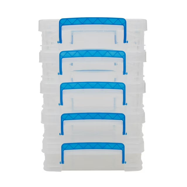 Document Boxes, Clear, 5 Pack
