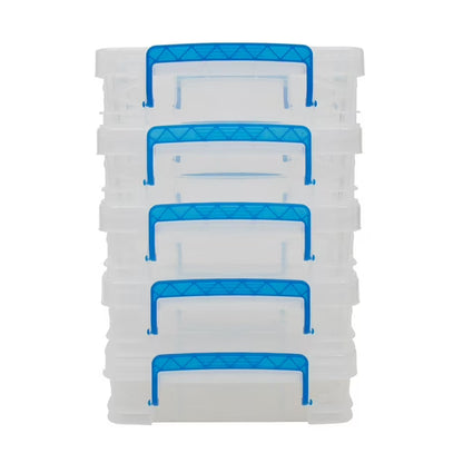 Document Boxes, Clear, 5 Pack