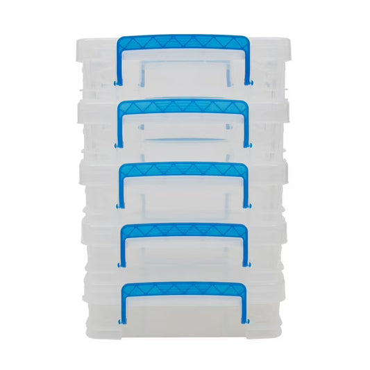 Document Boxes, Clear, 5 Pack