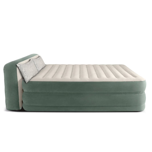 22" Queen Premium Comfort Air Mattress with Headboard