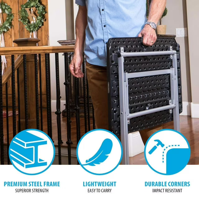 30" Light Commercial Personal Table, Black