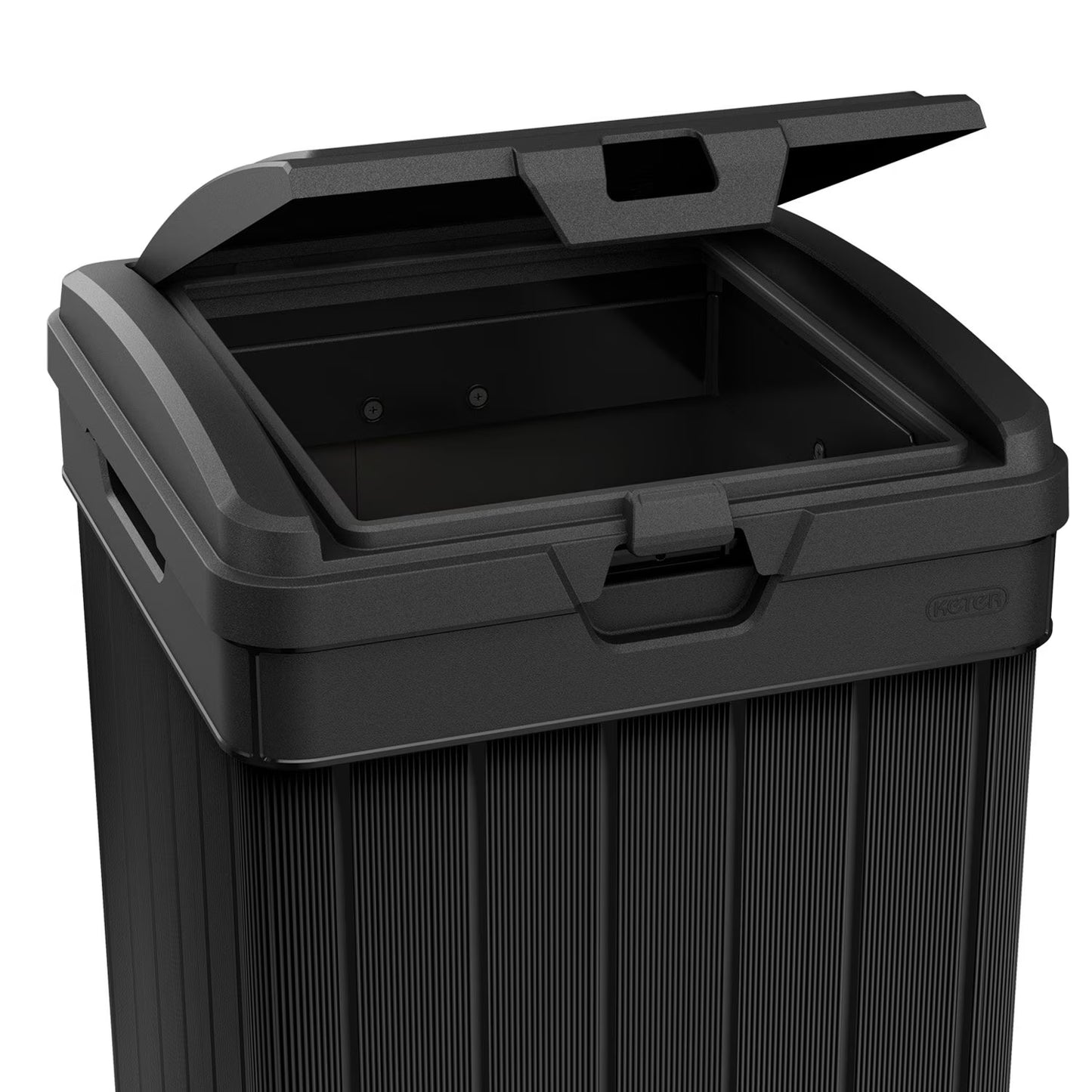 Outdoor Trash Can Graphite Gray