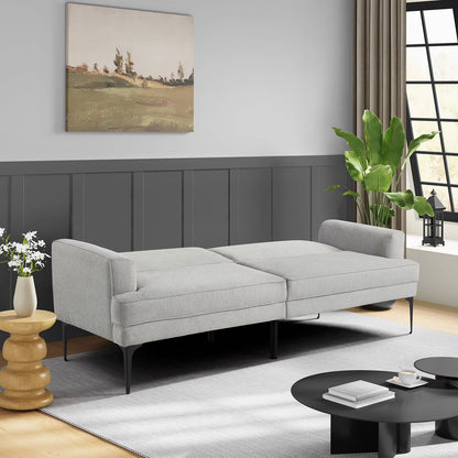 Preston Convertible Polyester Fabric Sofa