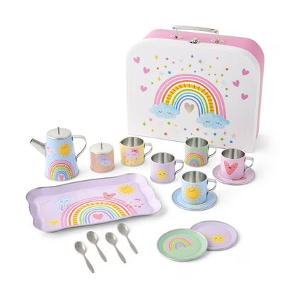 Tin Tea Set, 18 pc