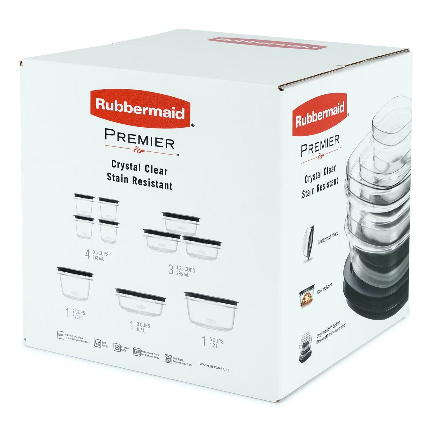 Premier 20-Piece Easy Find Lids Food Storage Containers