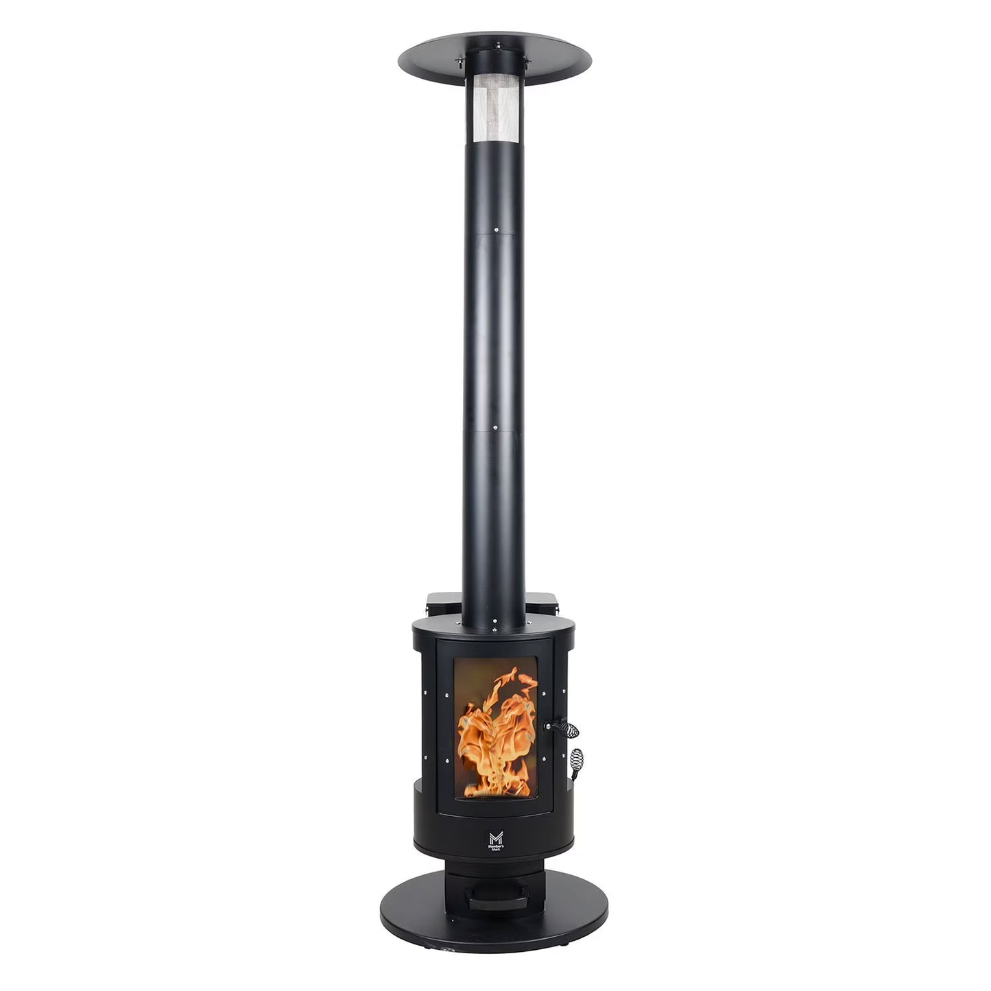 Outdoor Pellet Fueled Patio Heater with Cover - 70,000 BTU