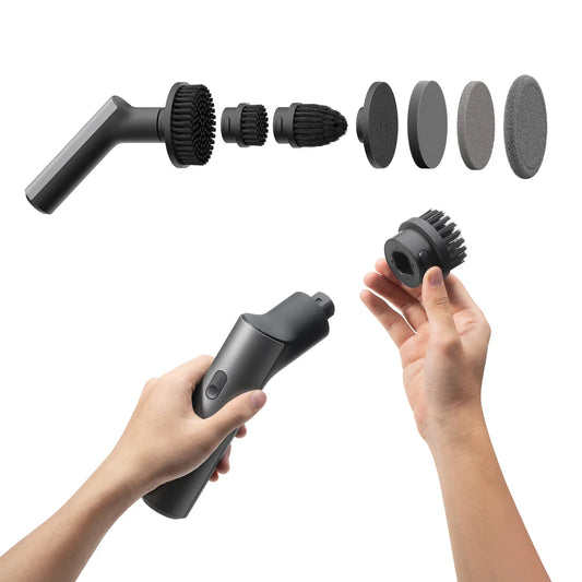 Cordless Spin Scrubber , 2.5 N·M torque, six brush heads, IPX7 rated - HOTO