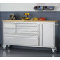 Stainless Steel Rolling Workbench - TRINITY 66"