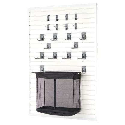 Modular Slatwall 19-piece White Accessory Set - Online Only TRINITY 24 Sq Ft