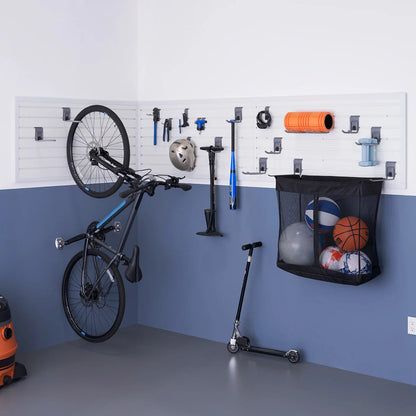 Modular Slatwall 19-piece White Accessory Set - Online Only TRINITY 24 Sq Ft