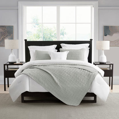 Swift Home Oversized Crinkle Enzyme Wash Quilted Coverlet, Assorted Sizes