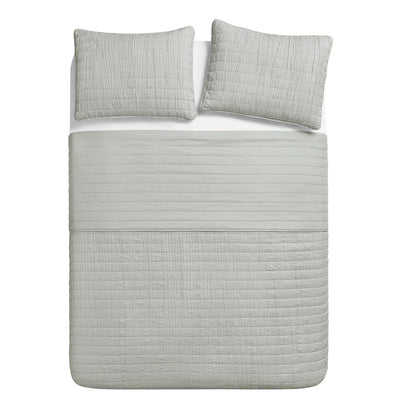 Swift Home Oversized Crinkle Enzyme Wash Quilted Coverlet, Assorted Sizes