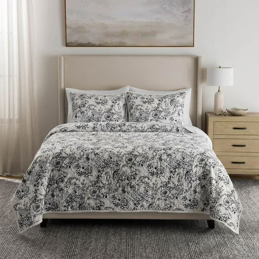 3-Piece Printed Quilt Sets, Assorted Sizes