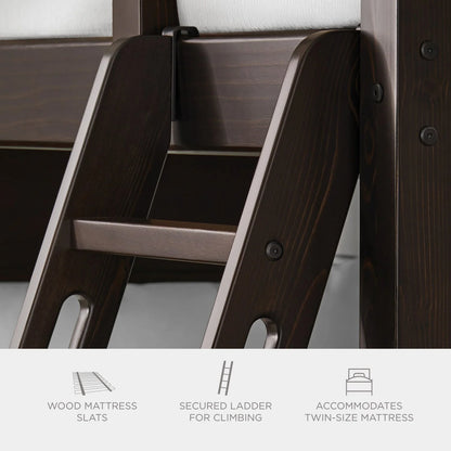 Twin Bunk Bed, Espresso -  Tatum Collection
