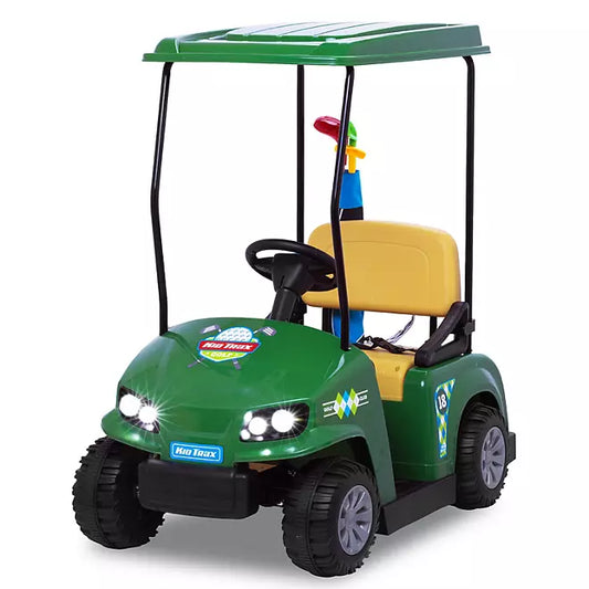 12V Golf Cart Battery Powered Ride-On - Flybar Kid Trax