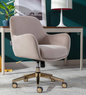 Lillian August Elyse Plush Velvet Home Office Chair