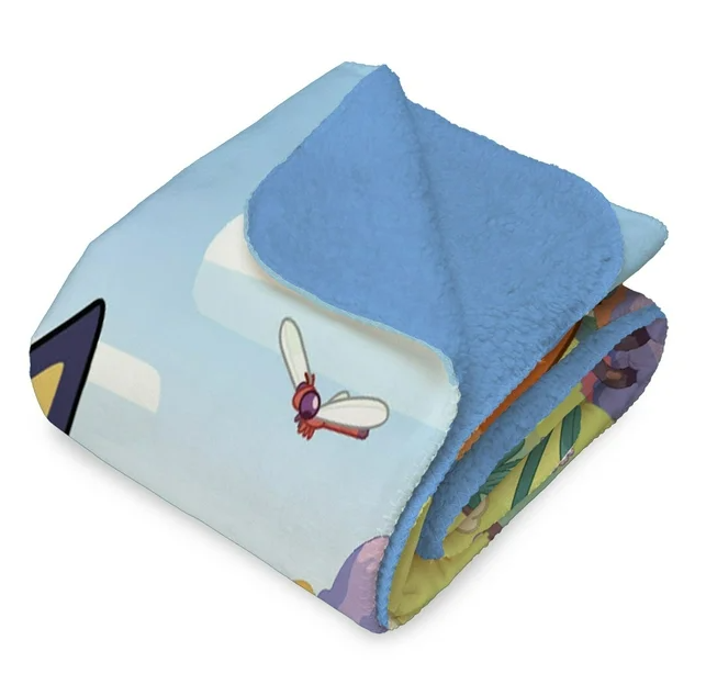 Cloud Faux Fur Throw Blanket - Assorted Characters - Kids Licensed 50" x 60"