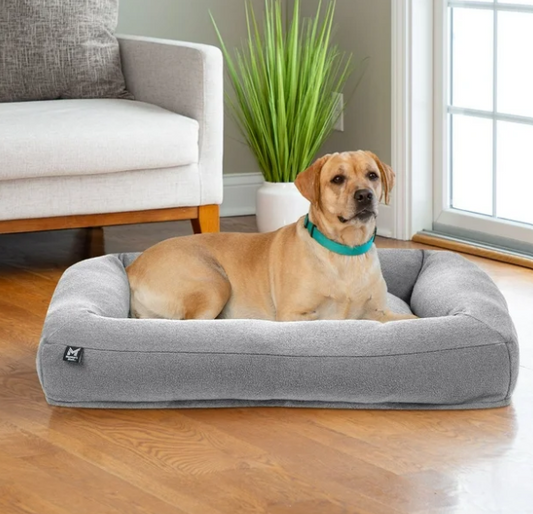 Bolster Pet Bed, Assorted Colors