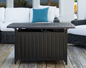Bravos Aluminum Propane Gas Fire Pit - Rectangle