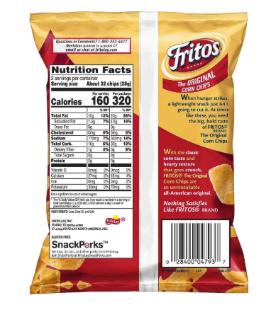 Fritos Original Corn Chips, 2 oz., 64 pk.