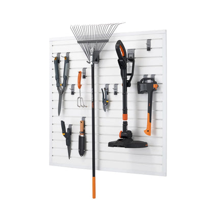 Modular Slatwall  - TRINITY 16 Sq Ft ,13-piece White Accessory Set