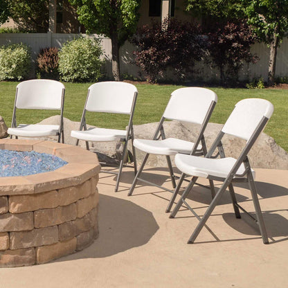 Folding Chair 4 Pack- Lifetime Commercial Grade Contoured