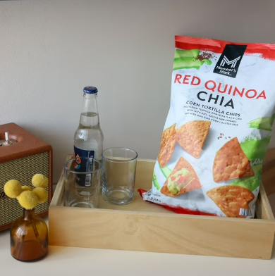 Red Quinoa Chia Corn Tortilla Chips, 16 oz.