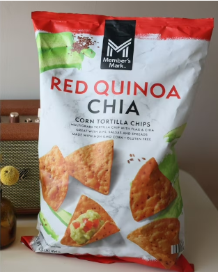 Red Quinoa Chia Corn Tortilla Chips, 16 oz.