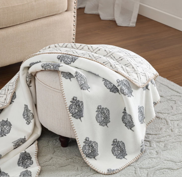 Coco Plush Reversible Throw - Thumbnail 4