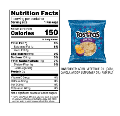 Tostitos Chips & Dip Mix, Variety Pack Snacks, 26 pk.