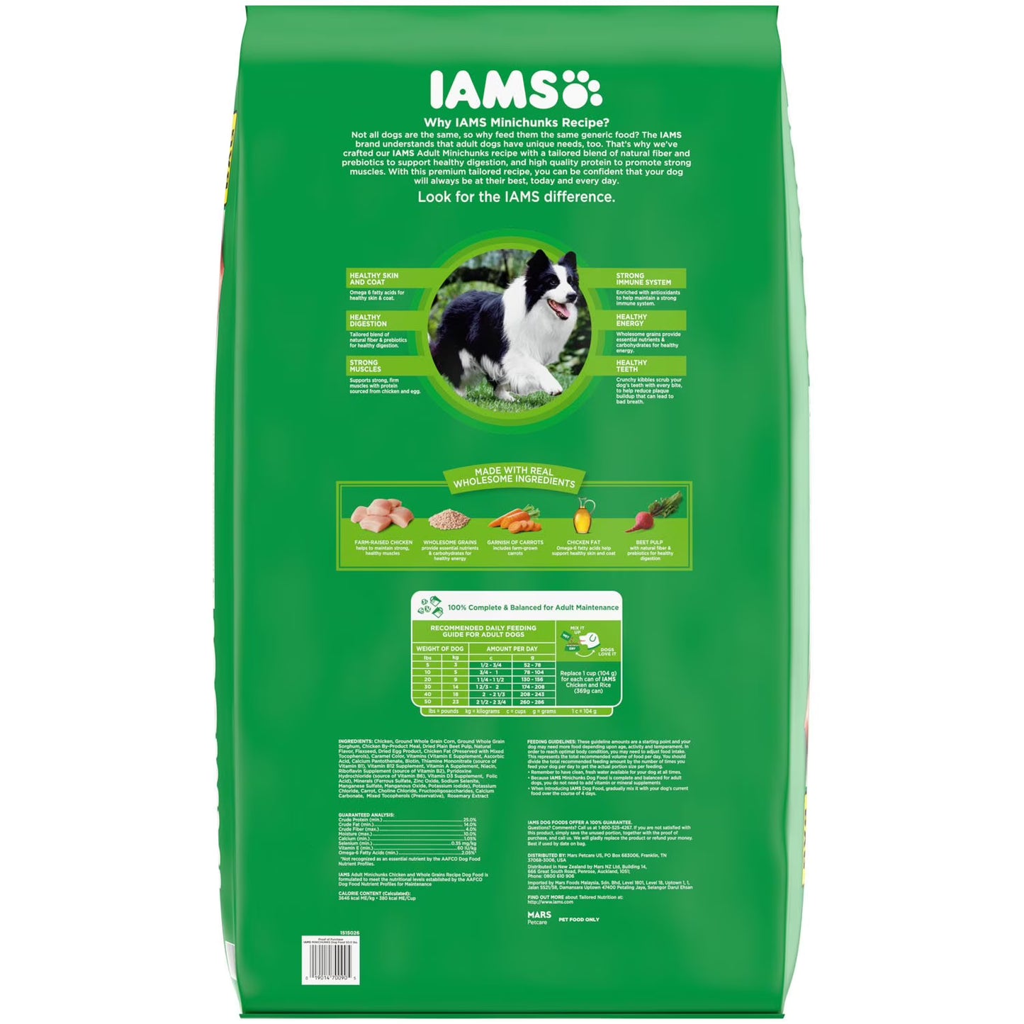 Iams ProActive Health, Chicken, Adult Minichunks Dry Dog Food, 50 lbs.