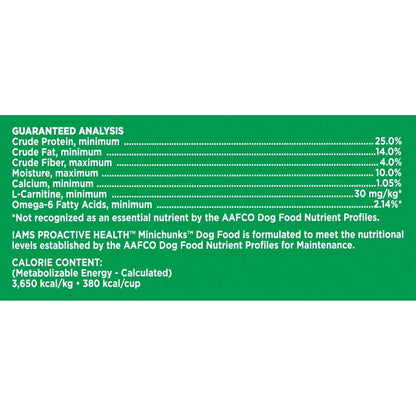 Iams ProActive Health, Chicken, Adult Minichunks Dry Dog Food, 50 lbs.